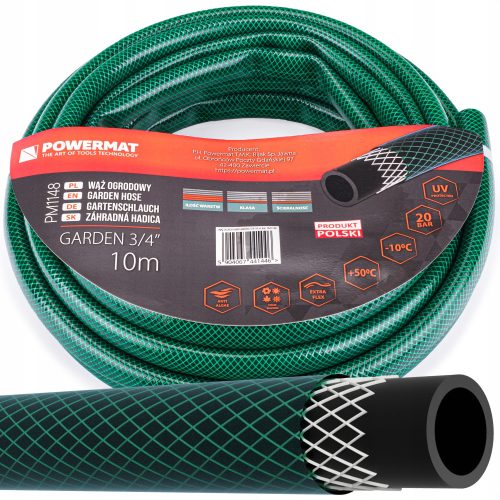  GARTEN-Wasserschlauch 3/4'' 10 m 3-lagig 20 Bar