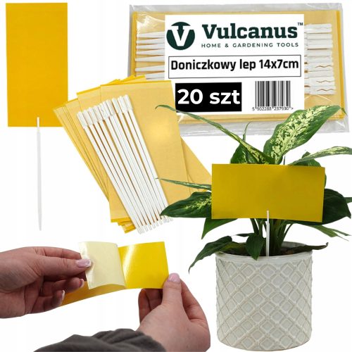  20x YELLOW POT PARTY gegen Bodenmücken, Blattläuse, Fruchtfliegen, Insekten, klebrig