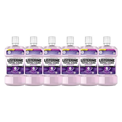  Listerine Total Care Extra Mild mild schmeckendes Mundwasser 6 Stk.