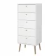  Tvilum Bodo Kommode 50 x 39 x 120 cm mattweiß