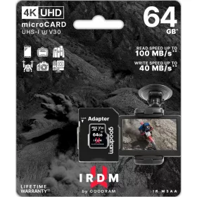  GOODRAM IRDM 64 GB microSD-Speicherkarte + Adapter