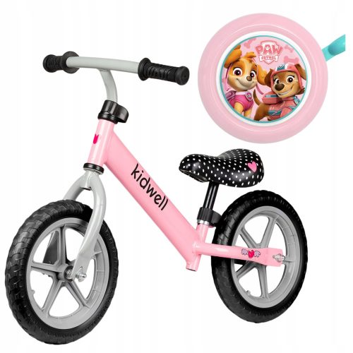  Laufrad Kidwell Rebel 12" Pink + mechanische Glocke Nickelodeon PAW PATROL Girls 55 mm