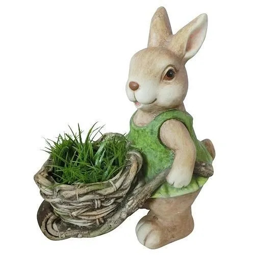  GARTENHASEN-ZIERFIGUR FÜR DEN GARTEN 40cm