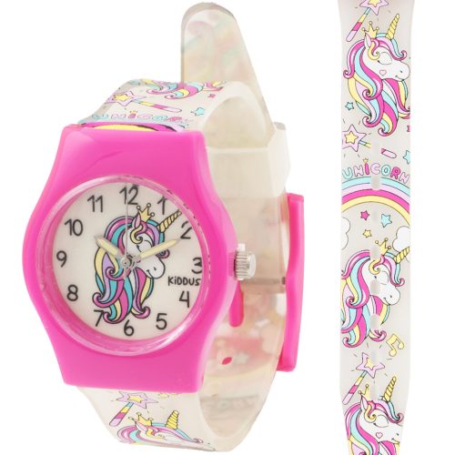  Kiddus Kinderuhr Glow in the Dark - Einhorn