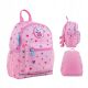  Ein Kindergartenrucksack für ein Mädchen mit einem rosa Drachenkaninchen