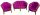  Kissen Art Studio Classic 100 x 55 x 8 rosa
