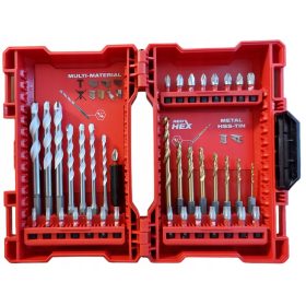  Milwaukee Bohrer- und Bit-Set 4932479854 39-teilig rot