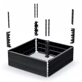    Prosperplast Blumentopf 75 cm x 75 x 25 cm, Graphitkunststoff