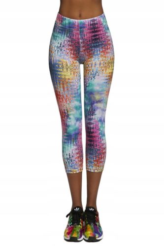  949 Sport-Leggings 3/4 gemustert Bas Bleu Tessera70 200DEN 5/XL