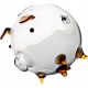  Sparschwein GLASS PIGGY XL, TRANSPARENT, DICKES GLAS FÜR EIN GELDGESCHENK