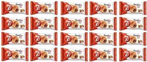 20x 60g 7DAYS Haselnuss-Croissants im Karton