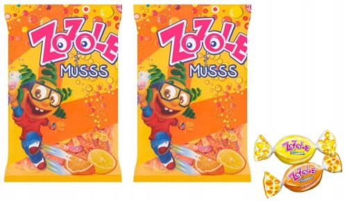 Zozole Musss Karamellbonbons mit Zitronen- und Orangengeschmack