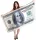  Gadget Master Dollar Badetuch 160x80 cm