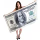  Gadget Master Dollar Badetuch 160x80 cm