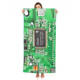  Badetuch Motherboard IT Geschenk