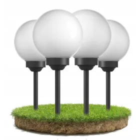  Smartled Solar-Einbauleuchte, schwarz, 37,5 cm, 4 Stk.