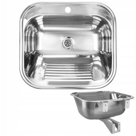  Kuchinox Chios Einzelbeckenspüle, graue Stahltöne