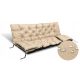  Gartenkissen 150x60x50 cm für Hollywoodschaukel Sitzbank Wasserdicht Beige
