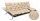  Gartenkissen 180x60x50 cm für Hollywoodschaukel Sitzbank Wasserdicht Beige