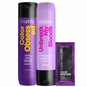    Matrix Set Color Obsessed + Unbreak My Blonde: Shampoo, Spülung 300 ml