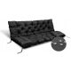 Gartenkissen-Set 120x60x50 cm für Hollywoodschaukel Wasserdicht Schwarz