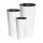  Prosperplast Blumentopf 25 cm x 25 x 47 cm Durchmesser 25 cm Kunststoff weiß + 2 weitere Produkte