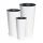  Prosperplast Tubus Slim Blumentopf 30 x 30 x 57 cm weiß + 2 weitere Produkte