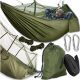  Hängematte ohne Stange Retoo Khaki 100 kg 260 x 140