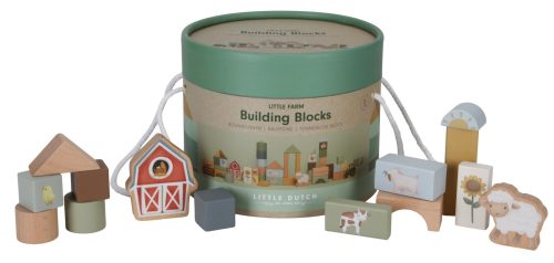  Little Dutch: Little Farm Holzbausteine-Set