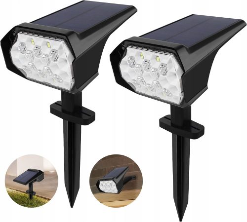  Vicalo Solarlampe, schwarz, 30 cm, 2 Stk.