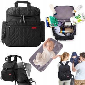    TASCHE, RUCKSACK FÜR KINDERWAGEN, RUCKSACK, REISEORGANISATOR FÜR MUTTER, MATTE, WICKELTABELLE