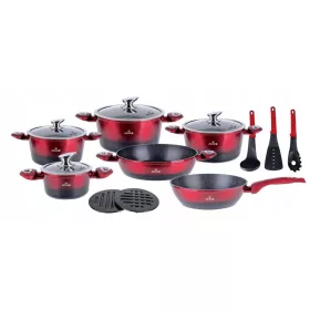  Zilner Emerald Aluminium-Topfset, 15-tlg.