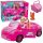  PUPPE MIT AUTO SET NETTER WELPE ROSA PICKNICKKORB