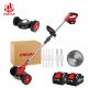  Akku-Trimmer 380 W für Gras, 20 V, 3 Ah, Teleskop-Akku