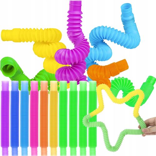  Tubes Sensory Tubes Pop Tubes Set XL 10 Stk