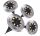  Solarlampe, Silber, 13,5 cm, 4 Stk.