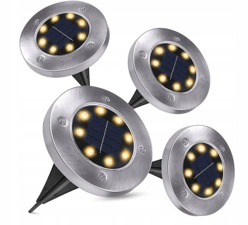  Solarlampe, Silber, 13,5 cm, 4 Stk.
