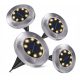  Solarlampe, Silber, 13,5 cm, 4 Stk.