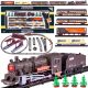  Realistische Zugdampflokomotive + Waggons Gleise Inn