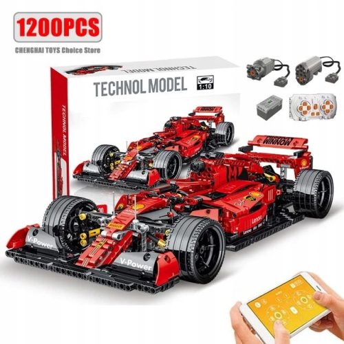  Blöcke Bolid Formula F1 Rot 1200 Stück TECHNIC