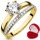  2in1 GOLD JUBILÄUMSRING 333 8K r 20