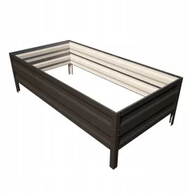    Botanischer Blumentopf 200 cm x 100 x 40 cm, anthrazit verzinkt