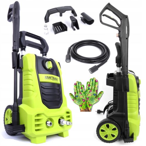 Kraft&Dele Hochdruckreiniger 240 bar 2100 W + Procera-Handschuhe Größe 8