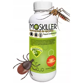    Flüssigkeit gegen Kakerlaken, Mücken, Ameisen, Fliegen, Silberfischchen Moskiller 2,5 kg 1000 ml