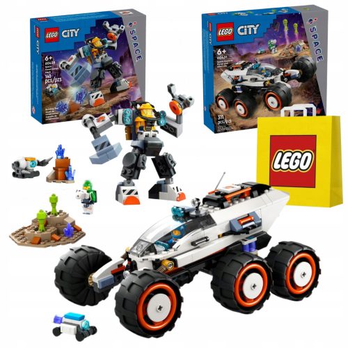  LEGO City 60431 Space Rover und Erforschung des Lebens im Weltraum + 2 weitere Produkte