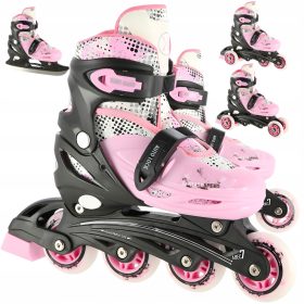    NILS Extreme NH18331 Rollschuhe mit austauschbarer, verstellbarer Kufe, Pink, Größen 31-34