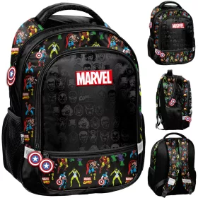    Avengers Paso Schulrucksack mit mehreren Fächern, Schwarz, Rottöne, Blautöne, Grüntöne, Mehrfarbig, 19 l