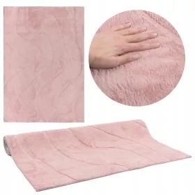    ROSA KINDERTEPPICH, SUPER WEICH, SCHÖN WIE KANINCHENFELL, 120x170CM