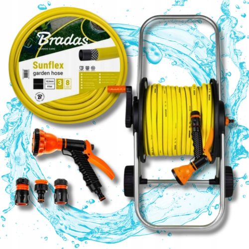  Gartenschlauch 1/2 50M + Schlauchtrommel + Zubehör - GARTEN-SET + gratis!