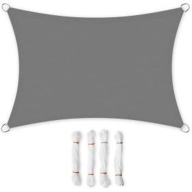  Songmics Gartensegel 3000 x 4000 cm Polyester grau